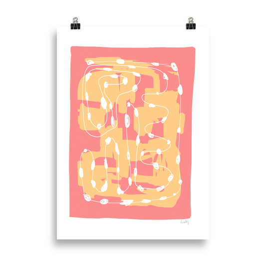 Strawberry & Mango Ice Cream Poster - HiPosterShop
